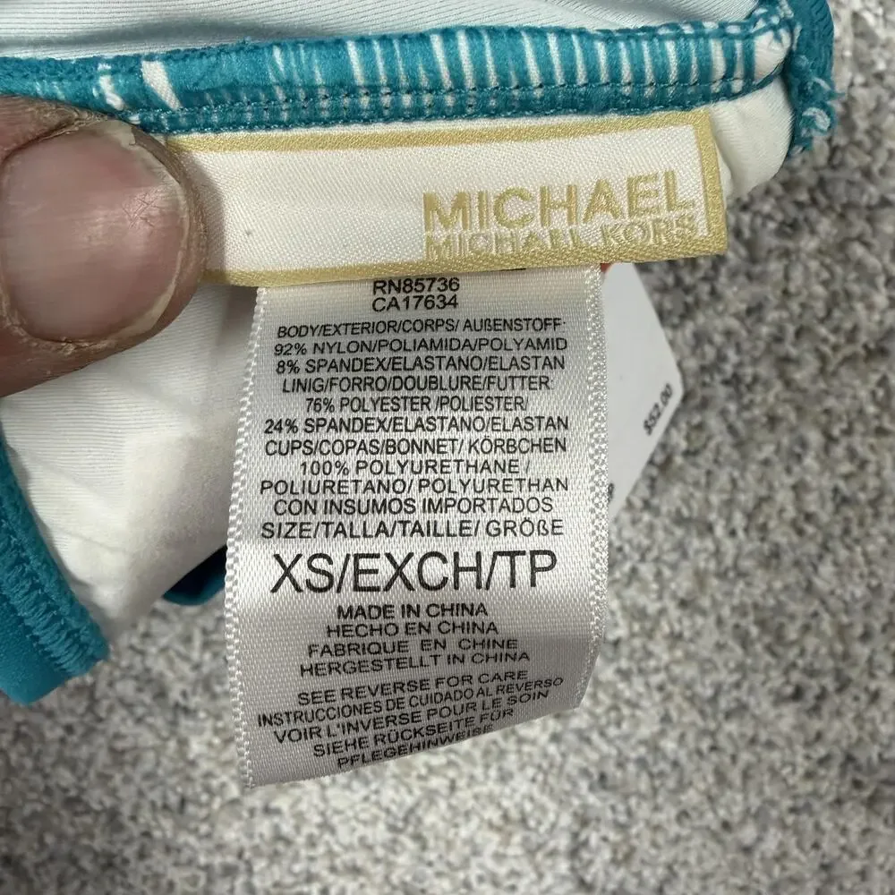 Michael Kors Bikini Swimsuit Set XS Minimalist Clean Girl Y2K Revival Resortcore